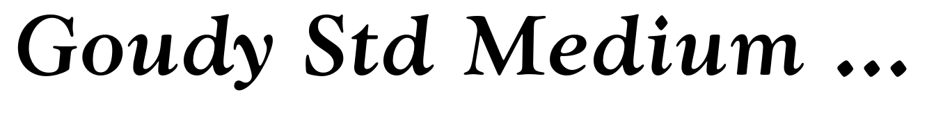 Goudy Std Medium Italic